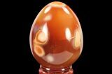 Colorful, Polished Carnelian Agate Egg - Madagascar #134557-1